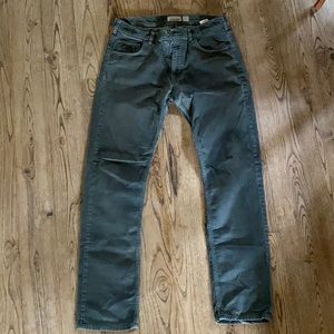 Grey / green Patagonia cords, 32x34, straight leg